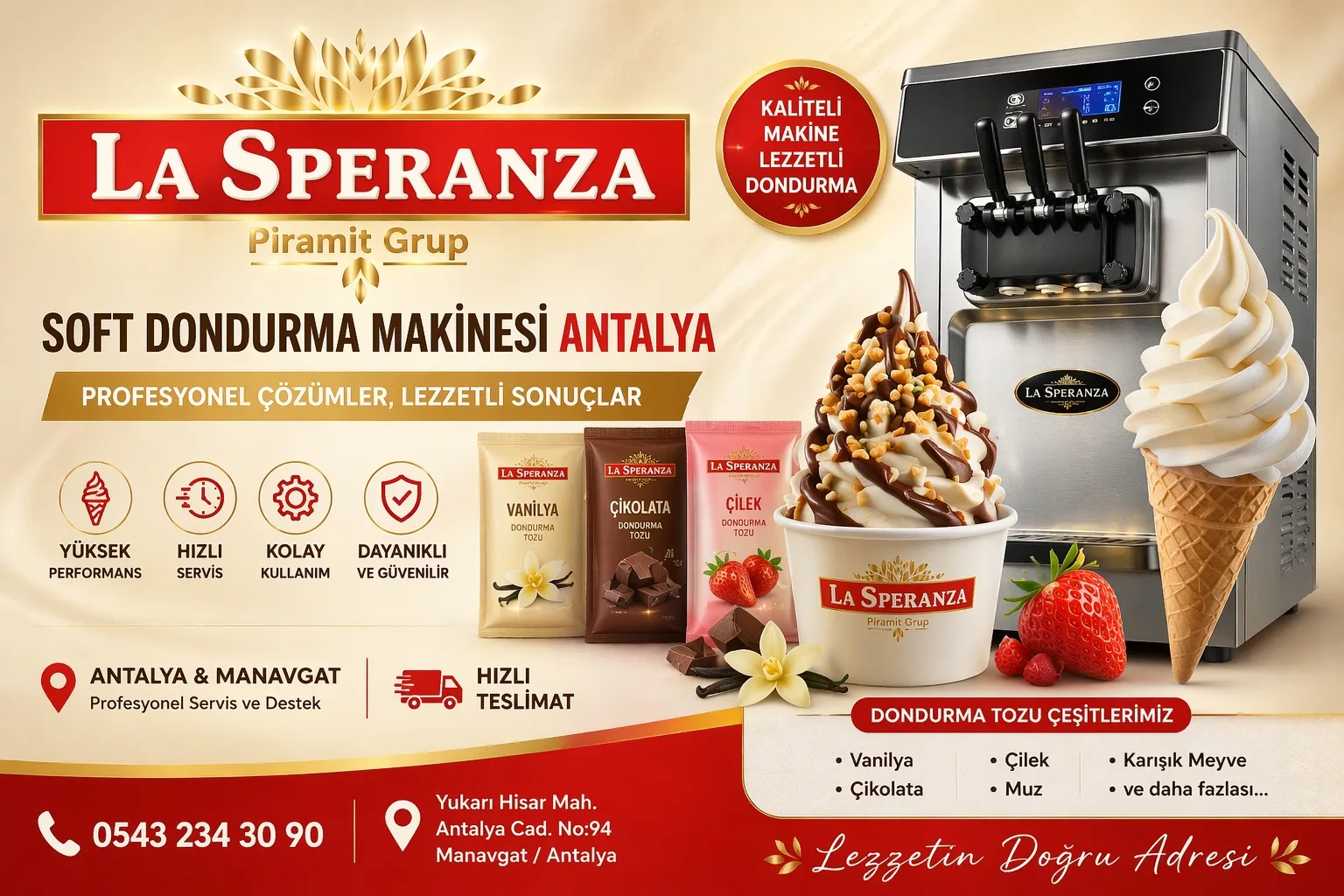 Soft Dondurma Makinesi Antalya